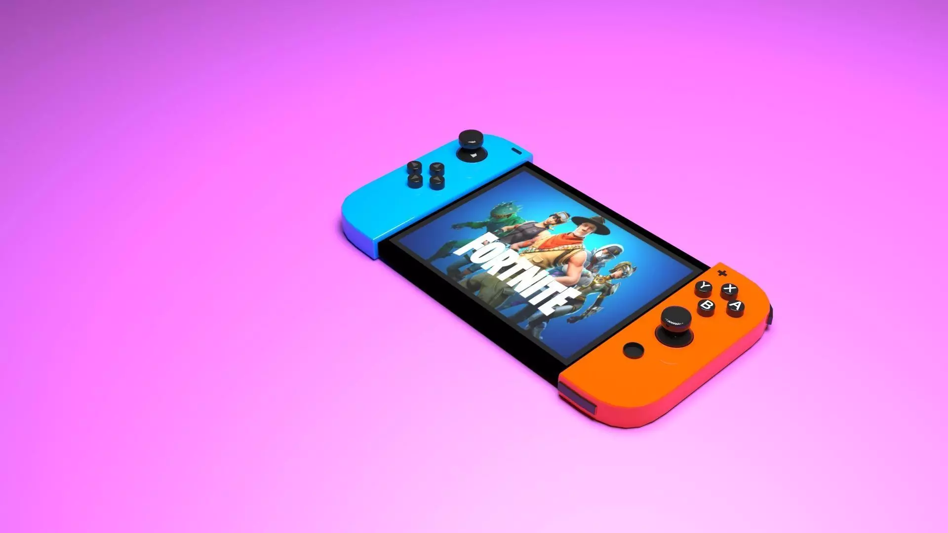  Nintendo Switch Low-poly 3D model_0