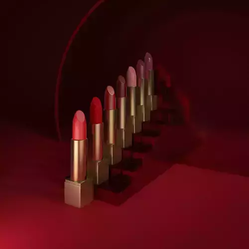 Lipstick set lipsticks in row