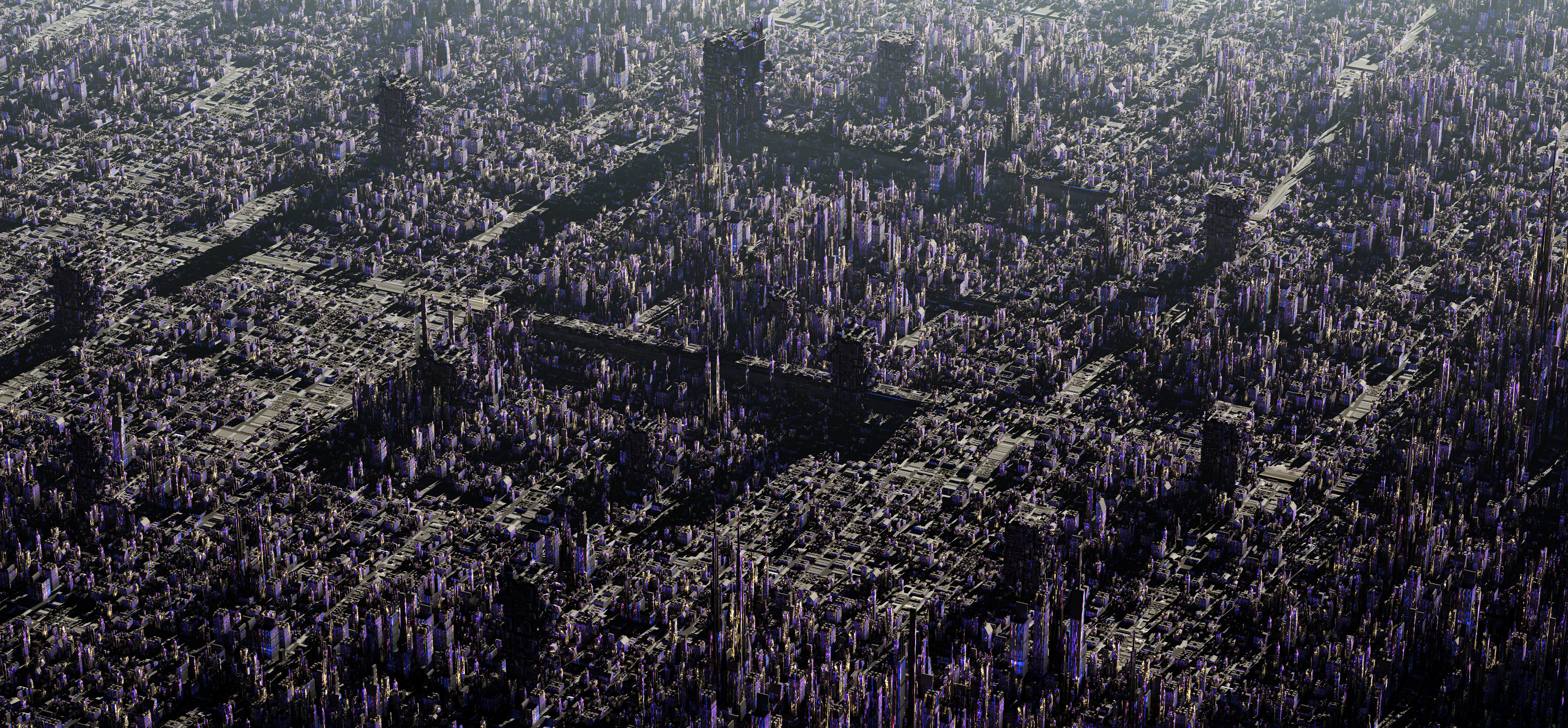 Greeble City Pieces Low-poly 3D model_2