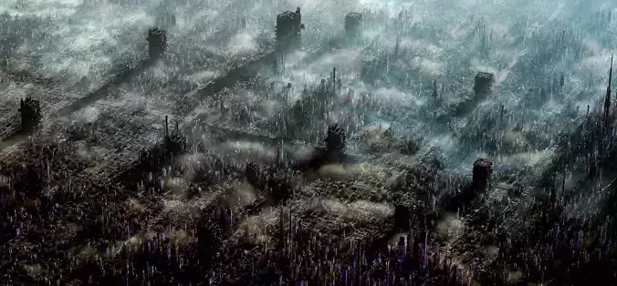 Greeble City Pieces Low-poly 3D model