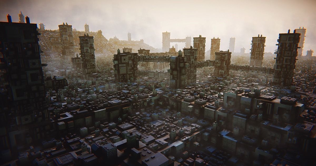 Greeble City Pieces Low-poly 3D model_4