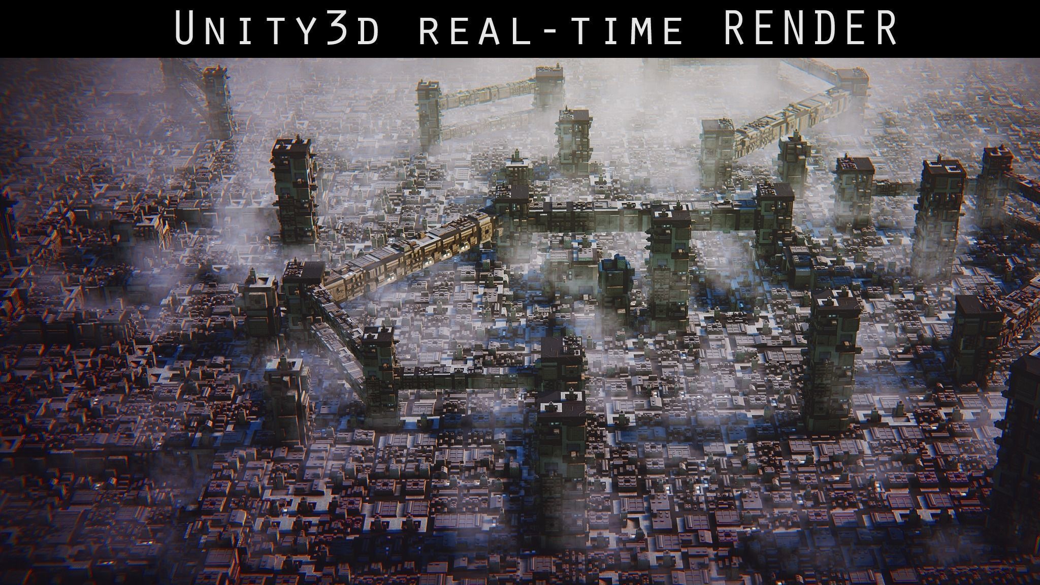 Greeble City Pieces Low-poly 3D model_3