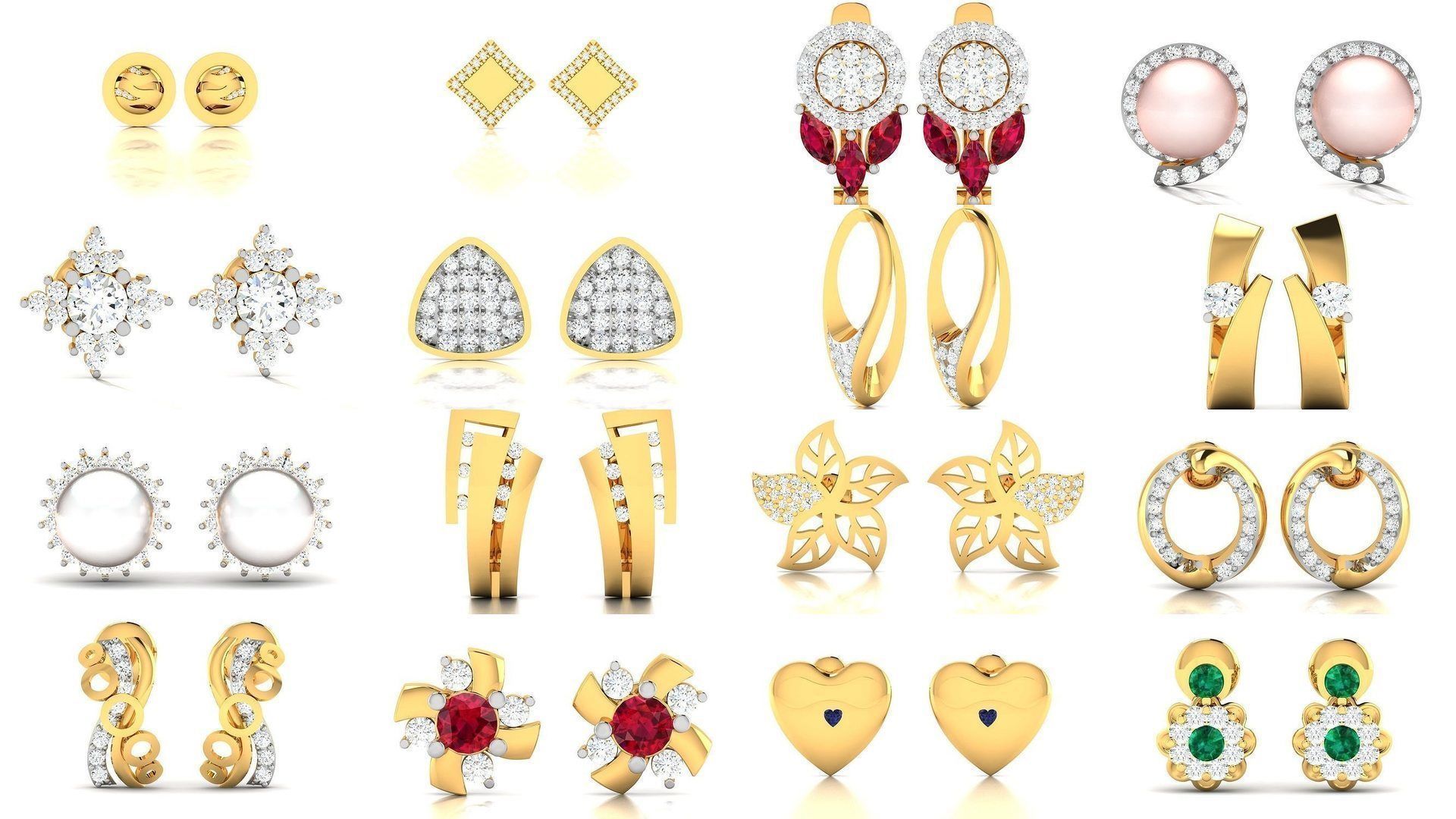 663 STUDS EARRINGS COLLECTION  _107