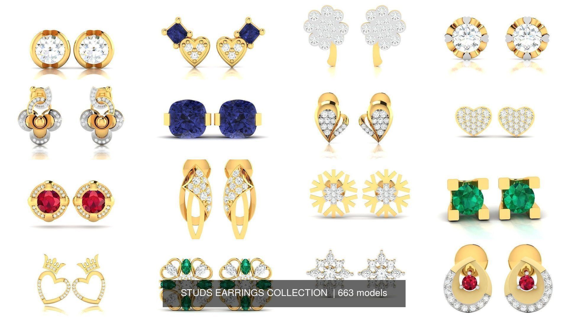 663 STUDS EARRINGS COLLECTION  _8