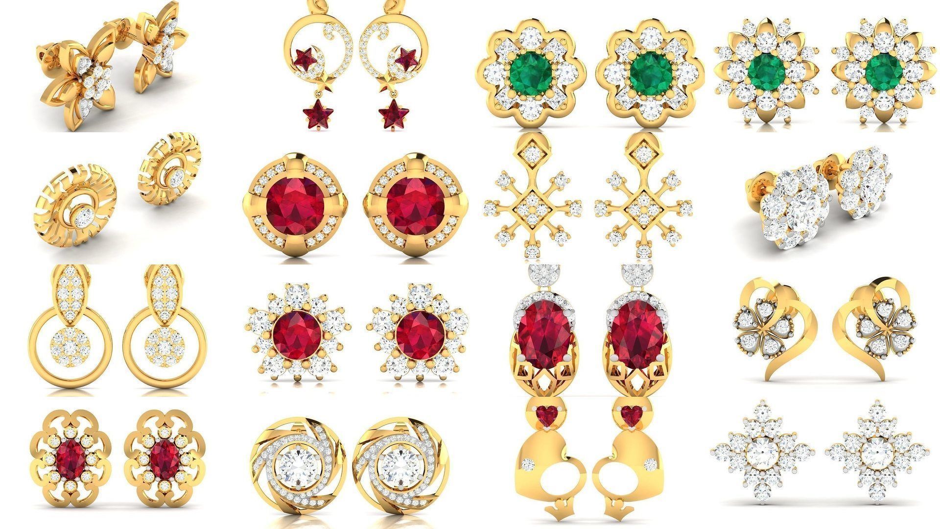 663 STUDS EARRINGS COLLECTION  _75