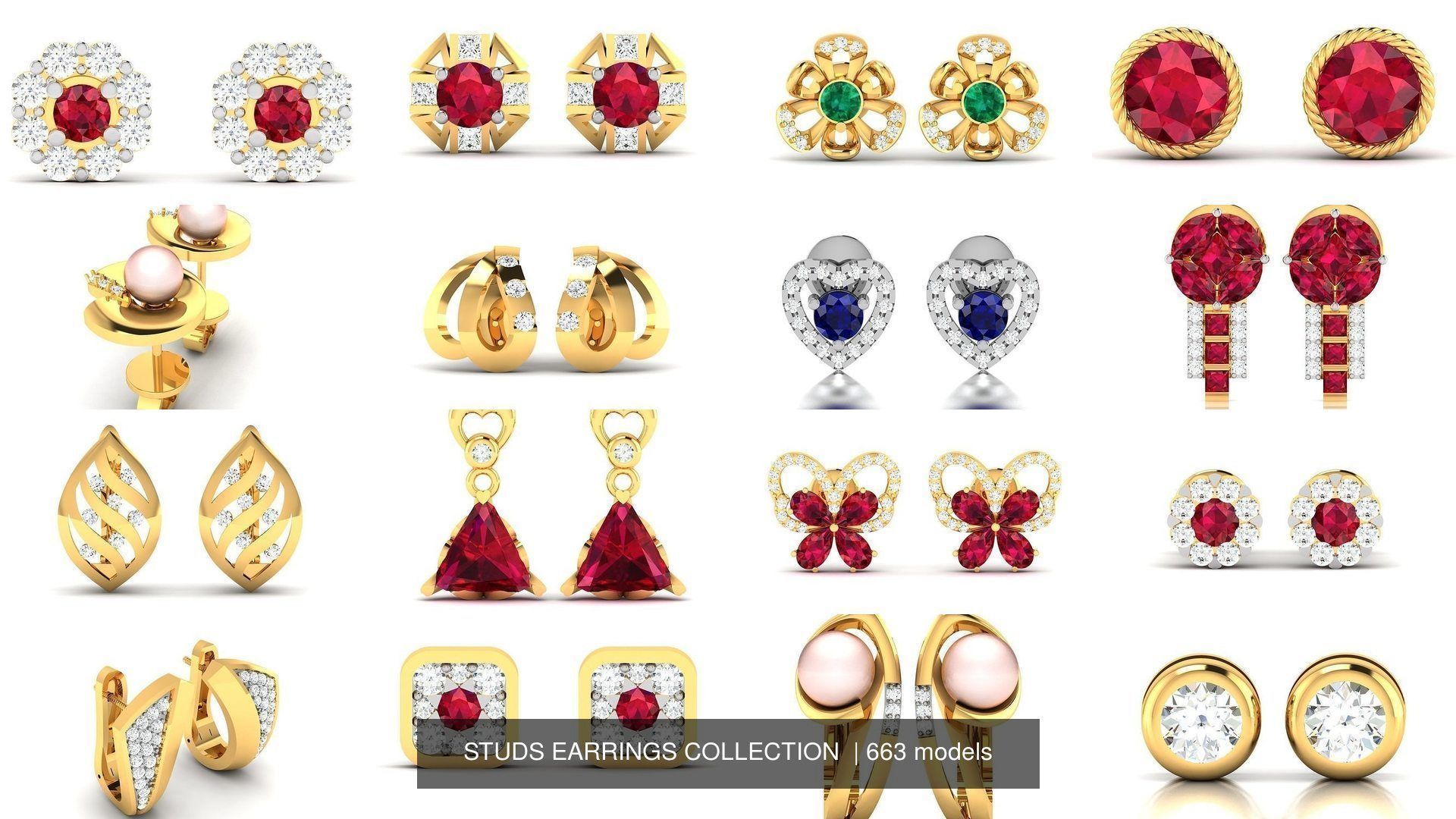 663 STUDS EARRINGS COLLECTION  _71