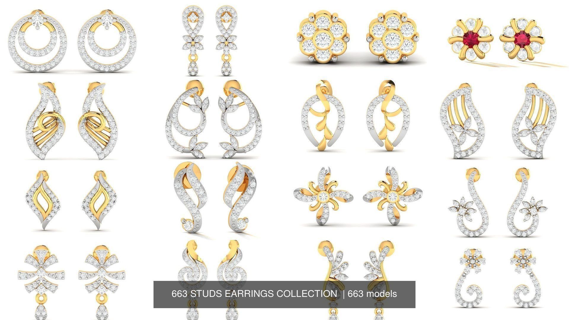 663 STUDS EARRINGS COLLECTION  _52