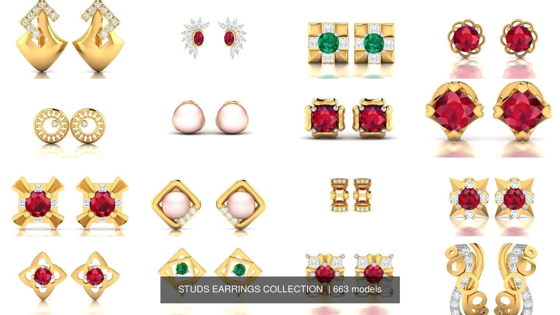 663 STUDS EARRINGS COLLECTION  _32