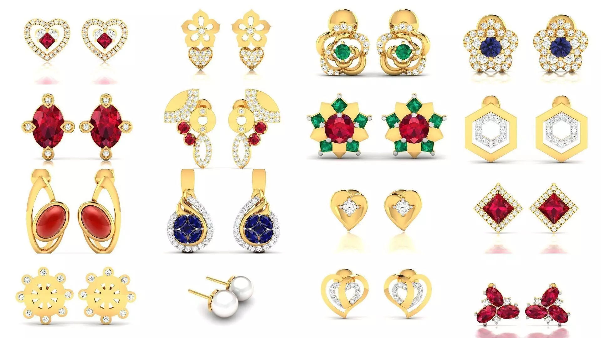 663 STUDS EARRINGS COLLECTION  _0