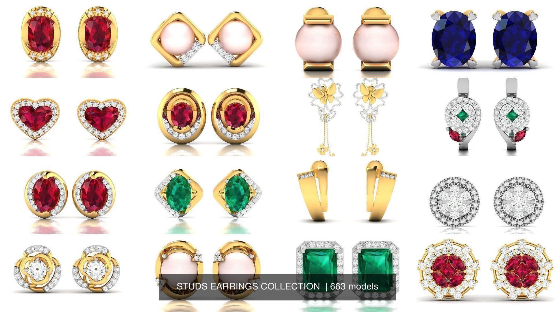 663 STUDS EARRINGS COLLECTION  _99