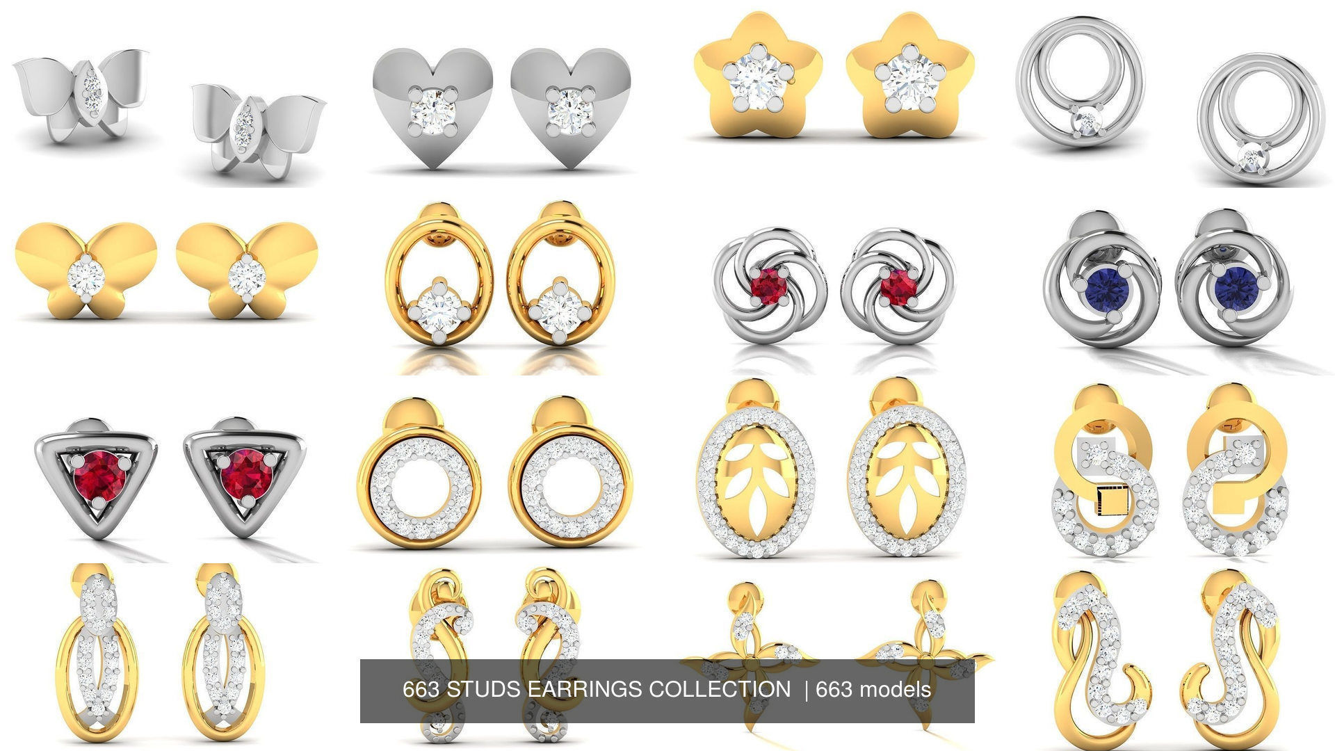 663 STUDS EARRINGS COLLECTION  _36