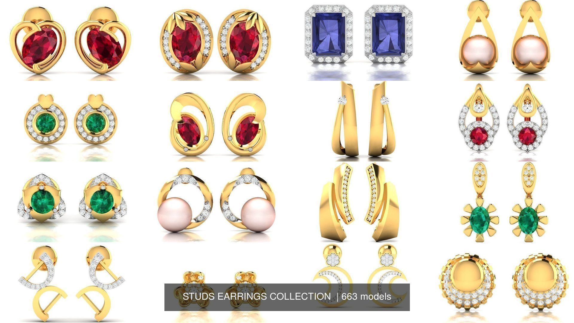 663 STUDS EARRINGS COLLECTION  _59