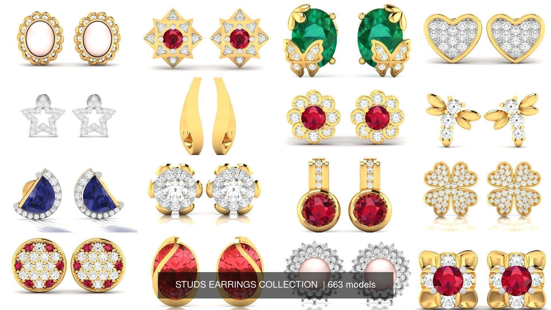 663 STUDS EARRINGS COLLECTION  _43