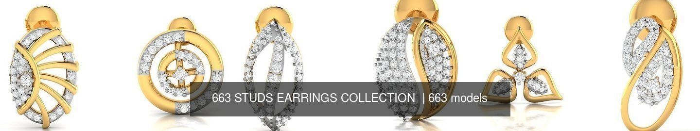 663 STUDS EARRINGS COLLECTION  _100