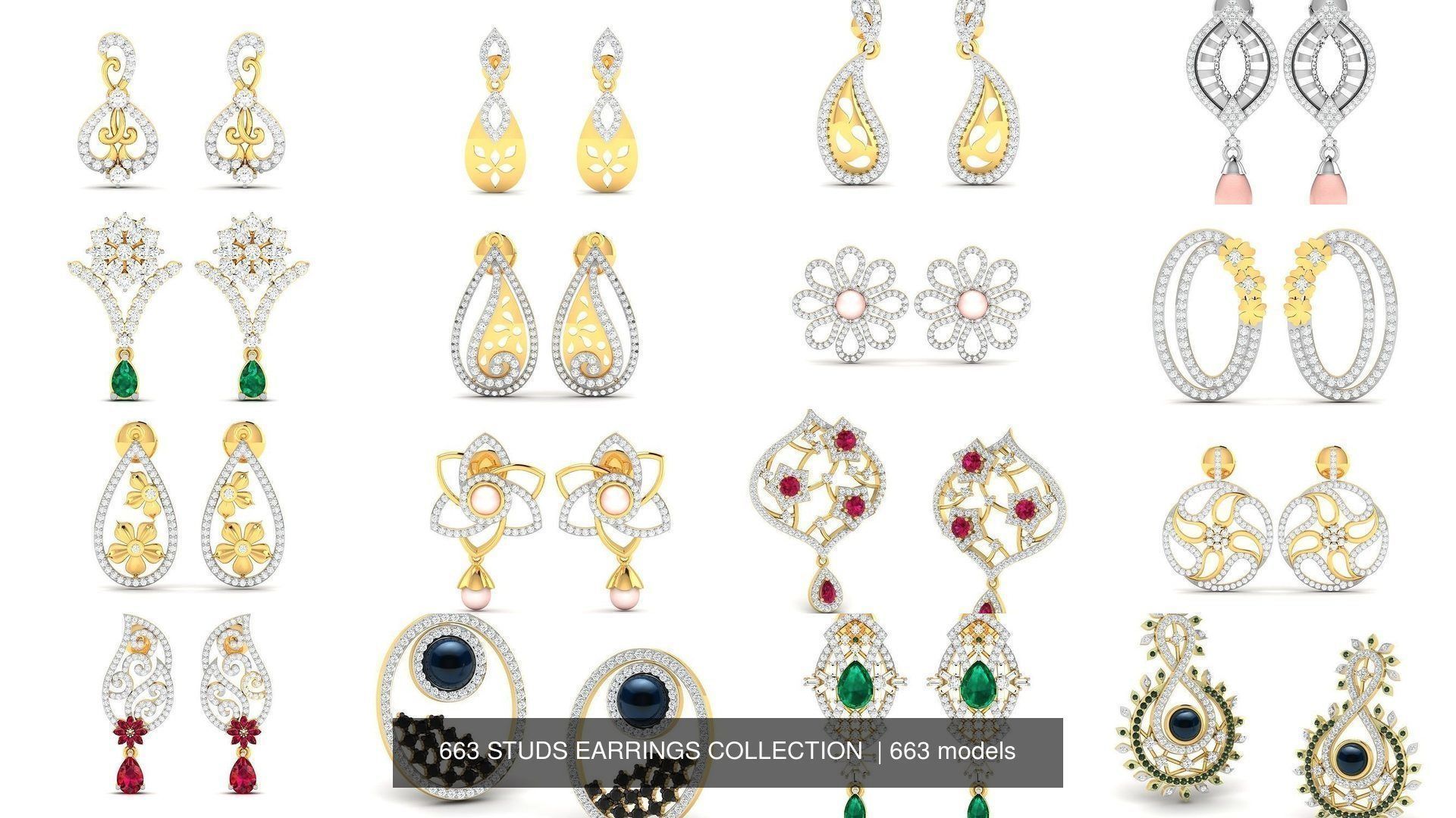 663 STUDS EARRINGS COLLECTION  _45