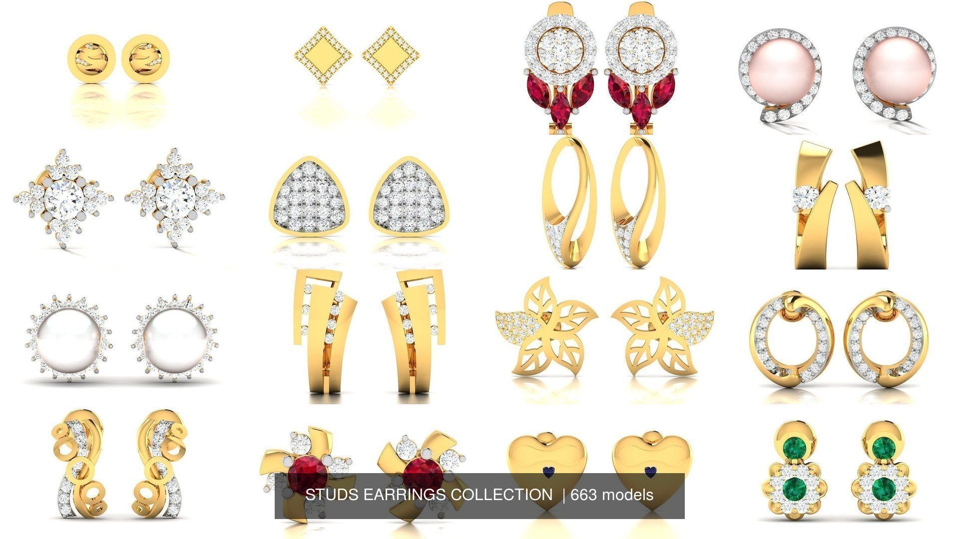 663 STUDS EARRINGS COLLECTION  _111
