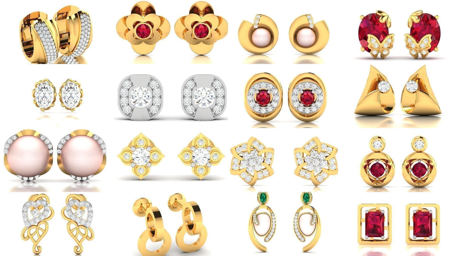 663 STUDS EARRINGS COLLECTION  _24