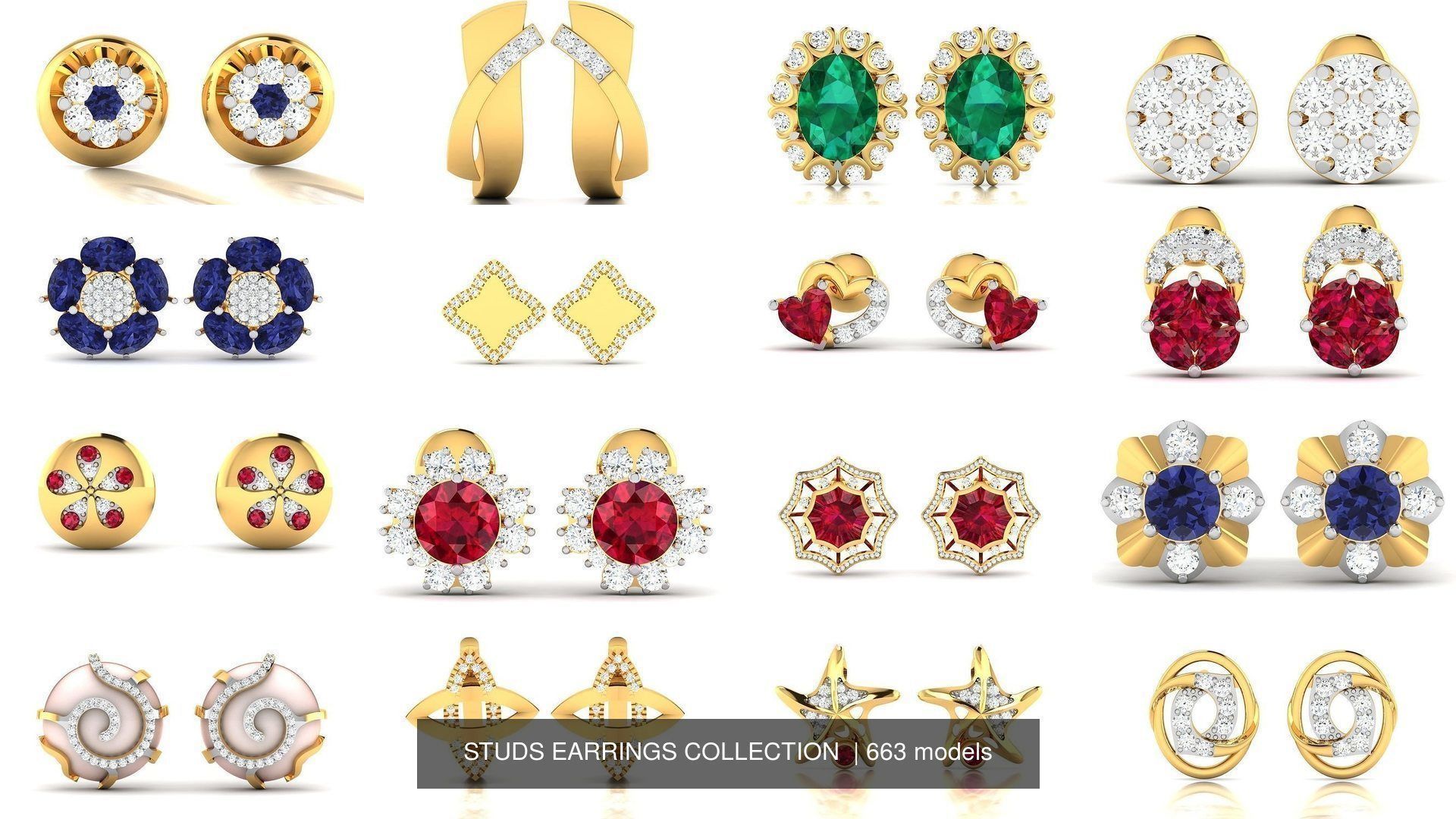 663 STUDS EARRINGS COLLECTION  _79