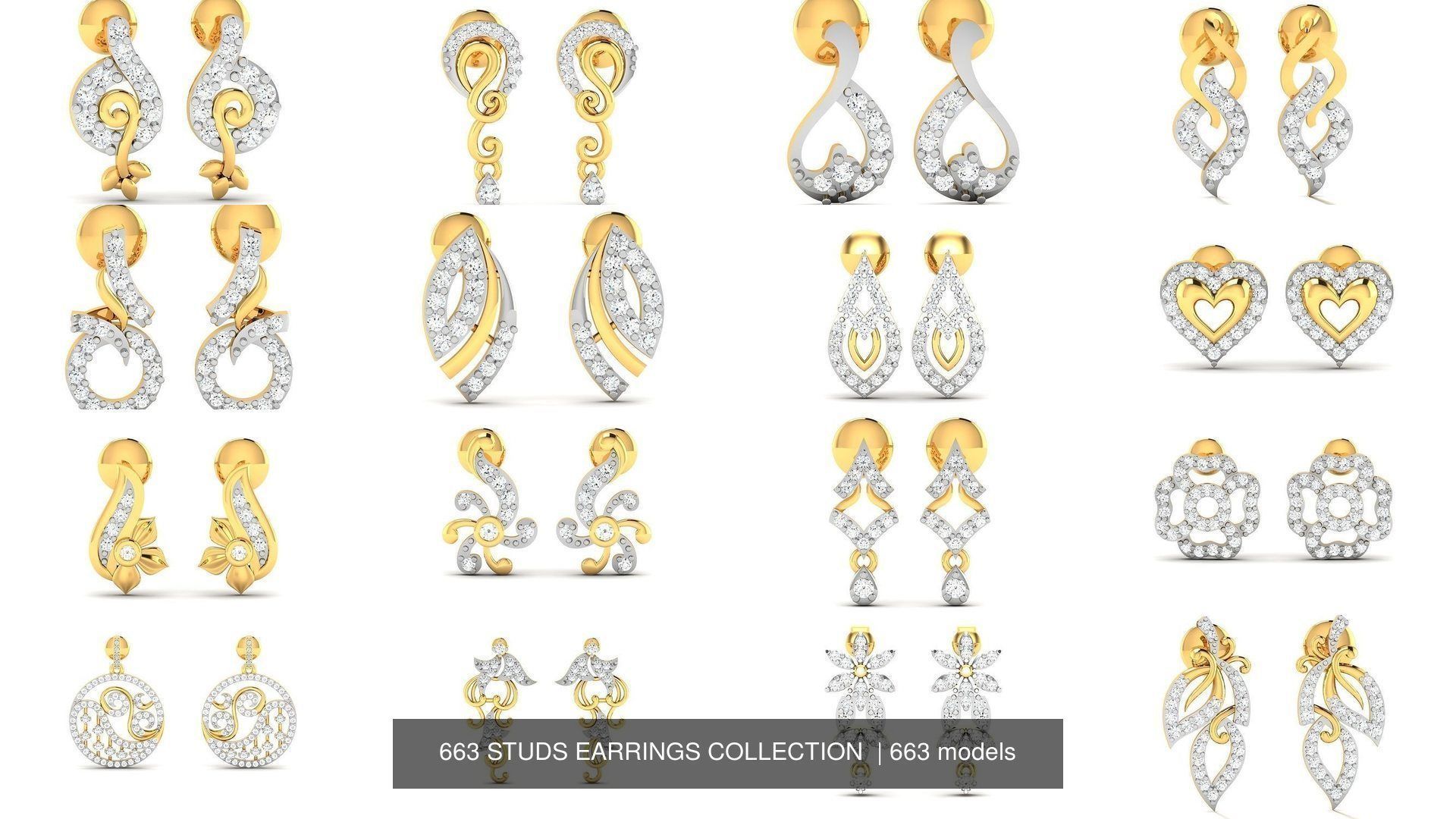 663 STUDS EARRINGS COLLECTION  _40