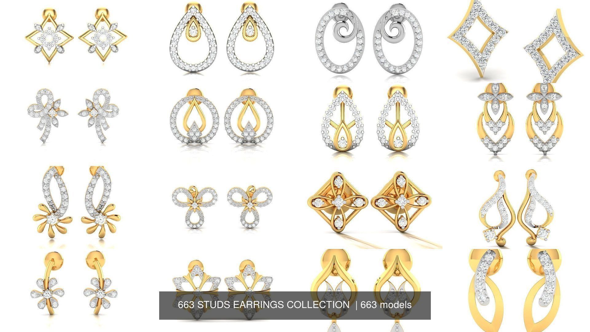 663 STUDS EARRINGS COLLECTION  _89