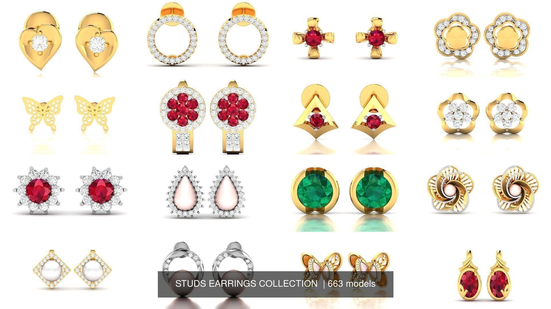 663 STUDS EARRINGS COLLECTION  _20