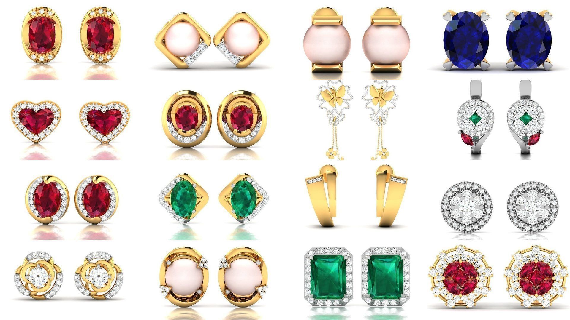 663 STUDS EARRINGS COLLECTION  _95