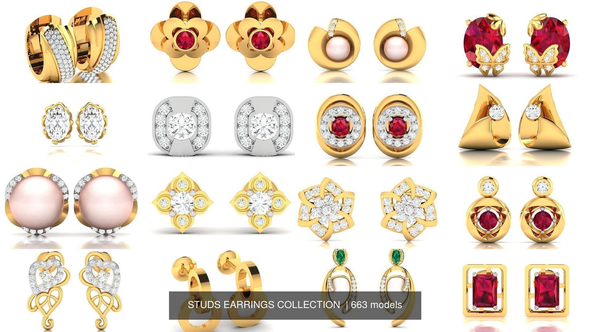 663 STUDS EARRINGS COLLECTION  _91