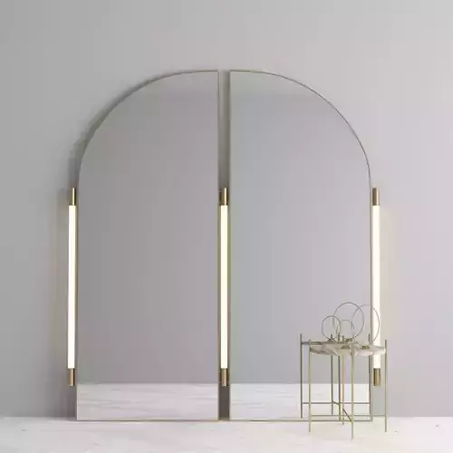 Mirror with table