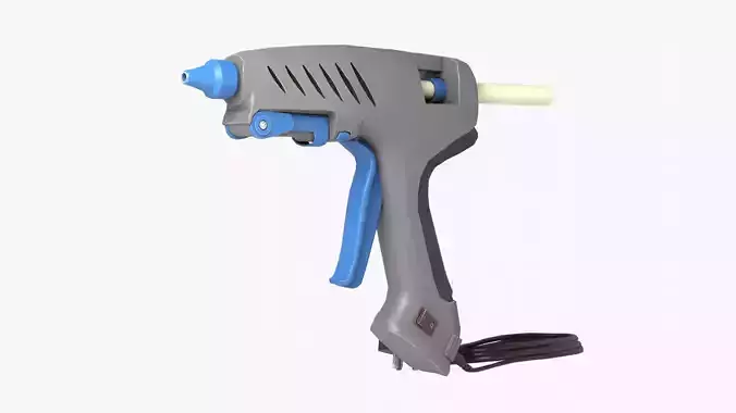 Glue Gun Low-poly 3D model