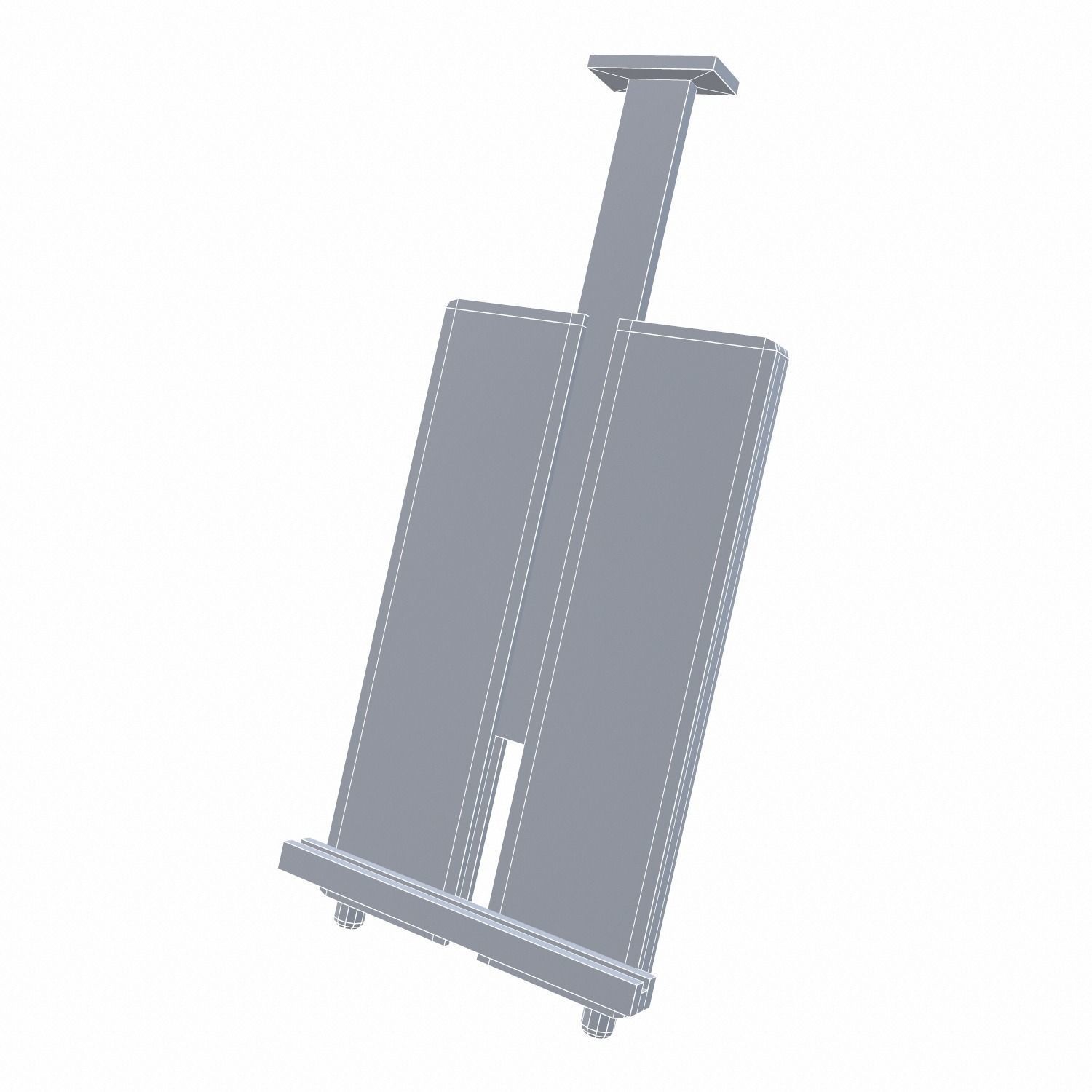 Easel wooden Low-poly 3D model_13