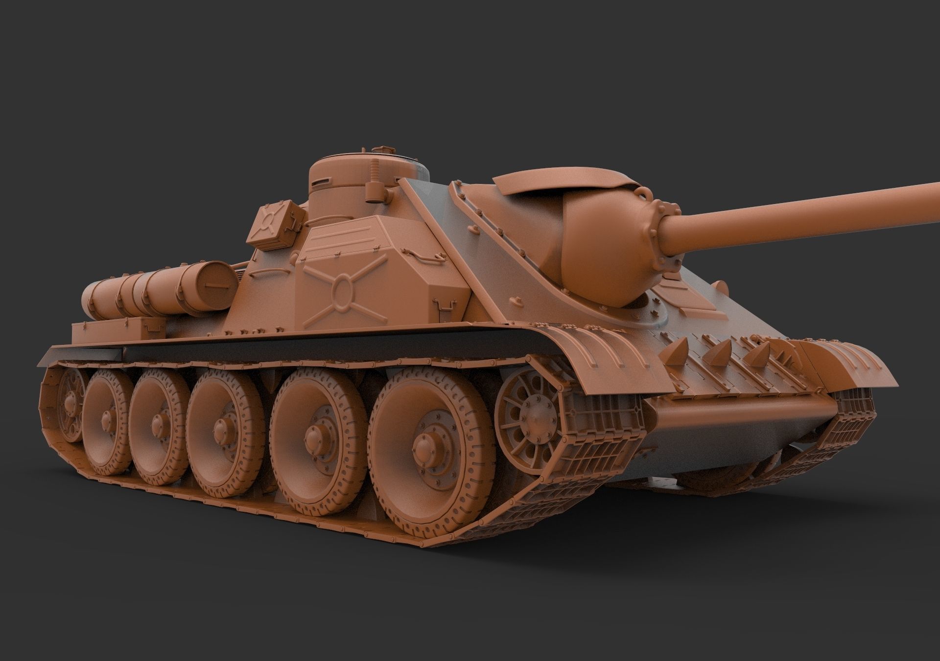 SU-100 USSR 3D model_18