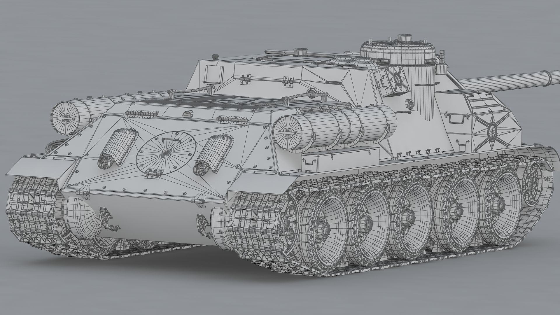 SU-100 USSR 3D model_31