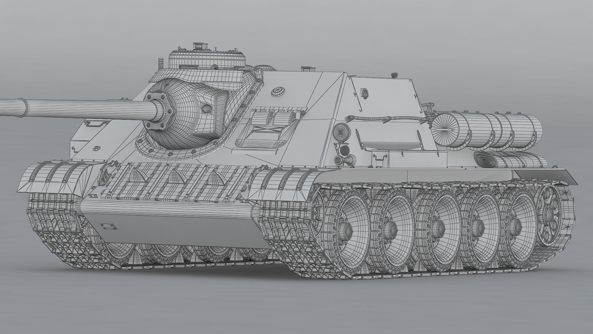 SU-100 USSR 3D model_27