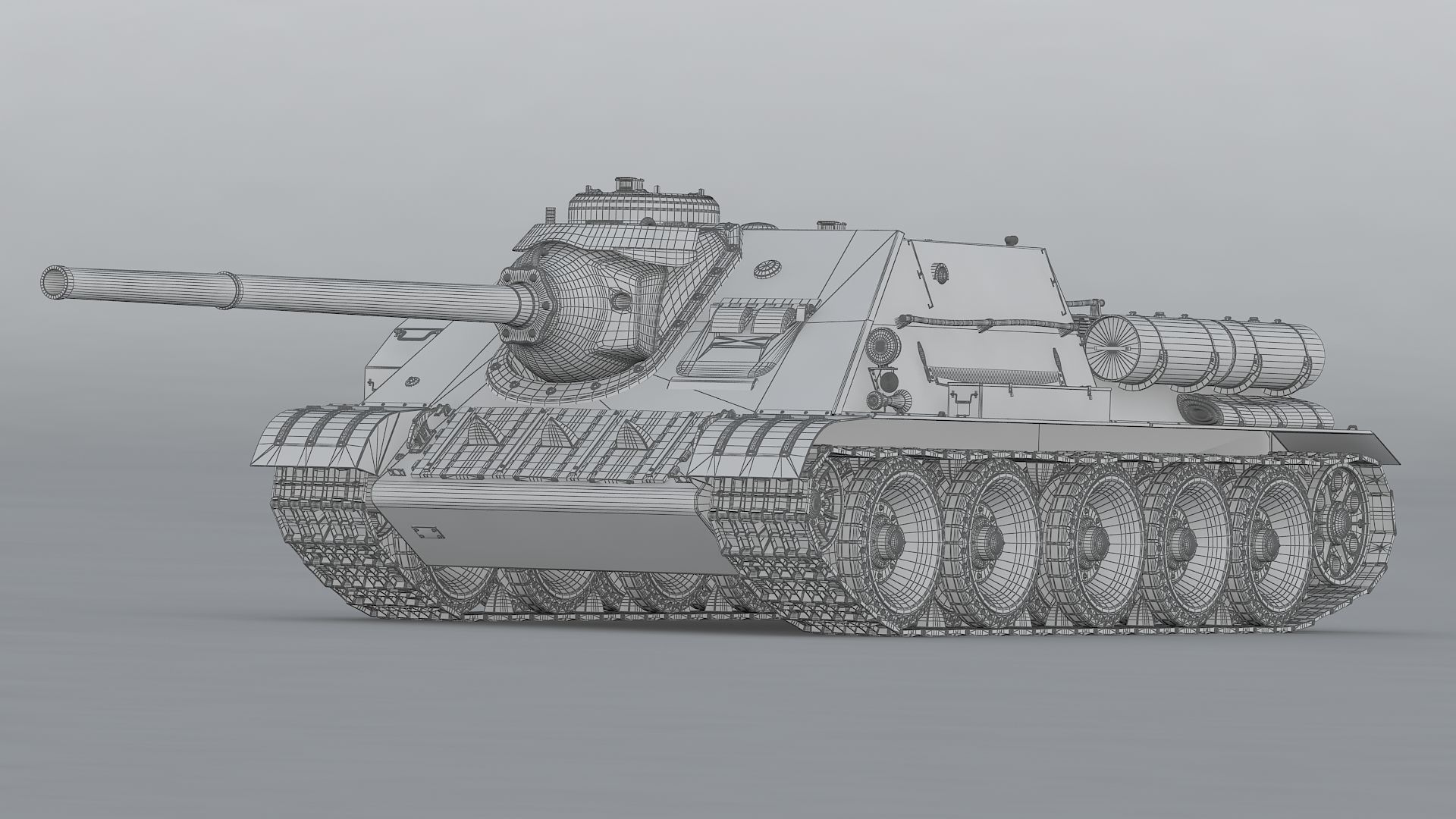 SU-100 USSR 3D model_26