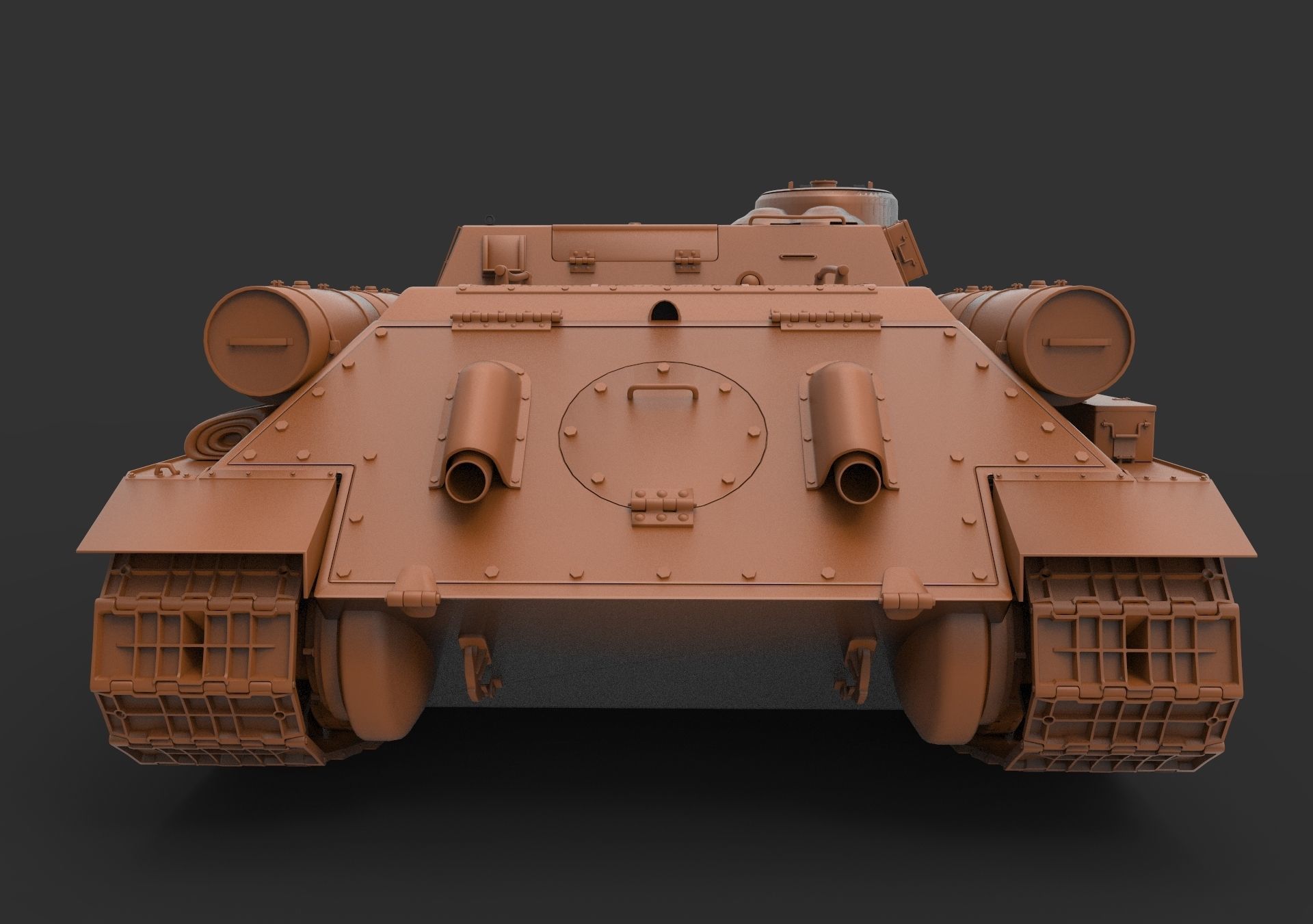 SU-100 USSR 3D model_23
