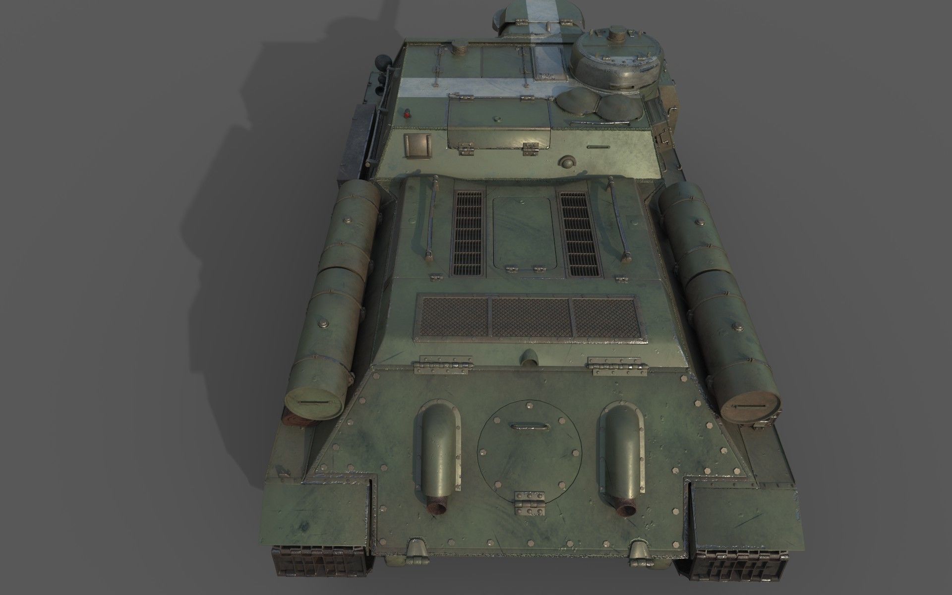 SU-100 USSR 3D model_5