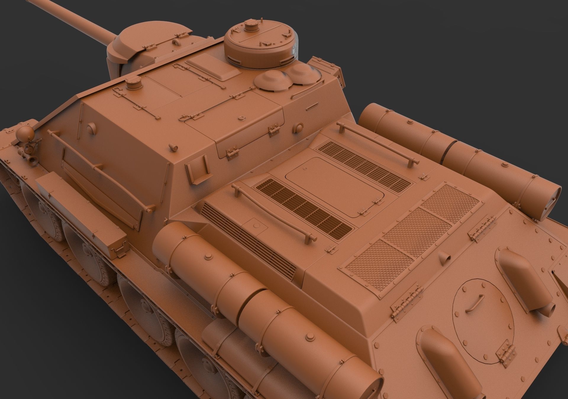 SU-100 USSR 3D model_25