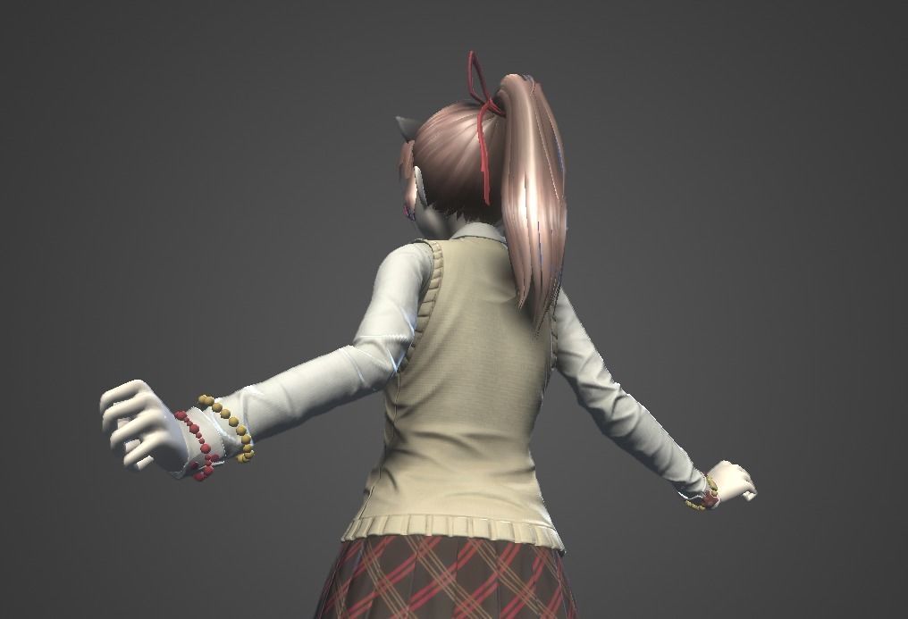 DanceGirl------Stylized character  3D model 3D model_1