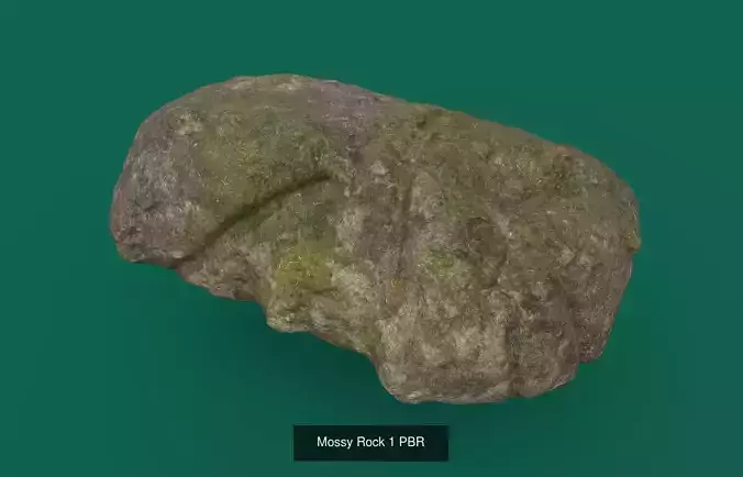 Mossy Rocks Pack and Low-poly 3D Model Collection