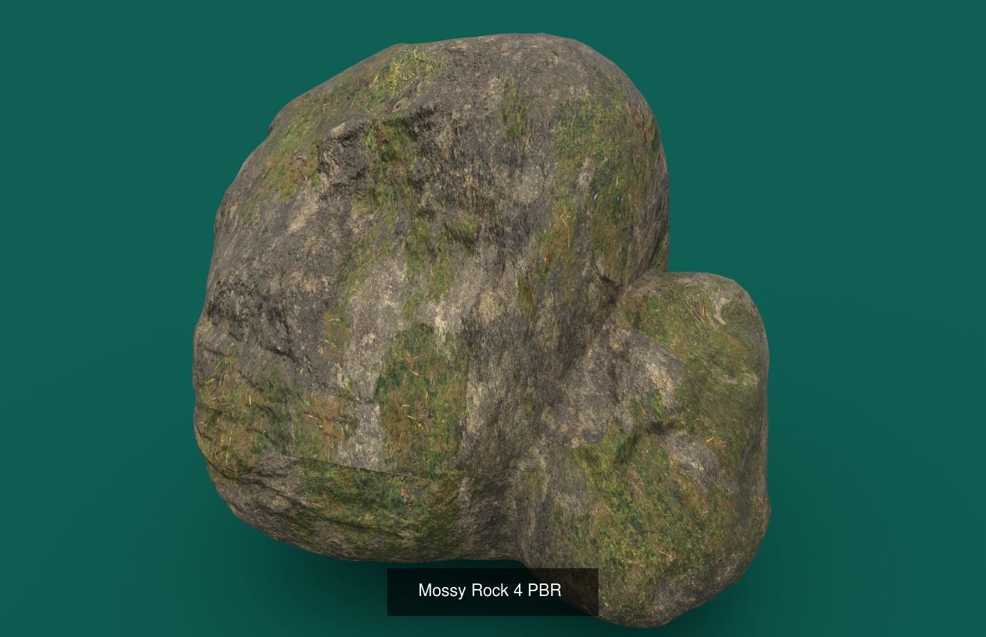 Mossy Rocks Pack and Low-poly 3D Model Collection_4