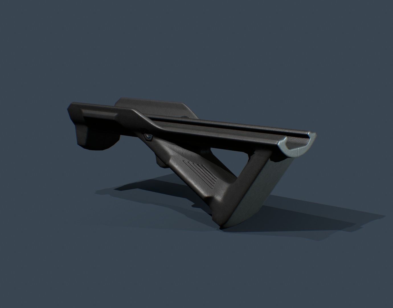 Angled Forp Grip Low-poly 3D model_8