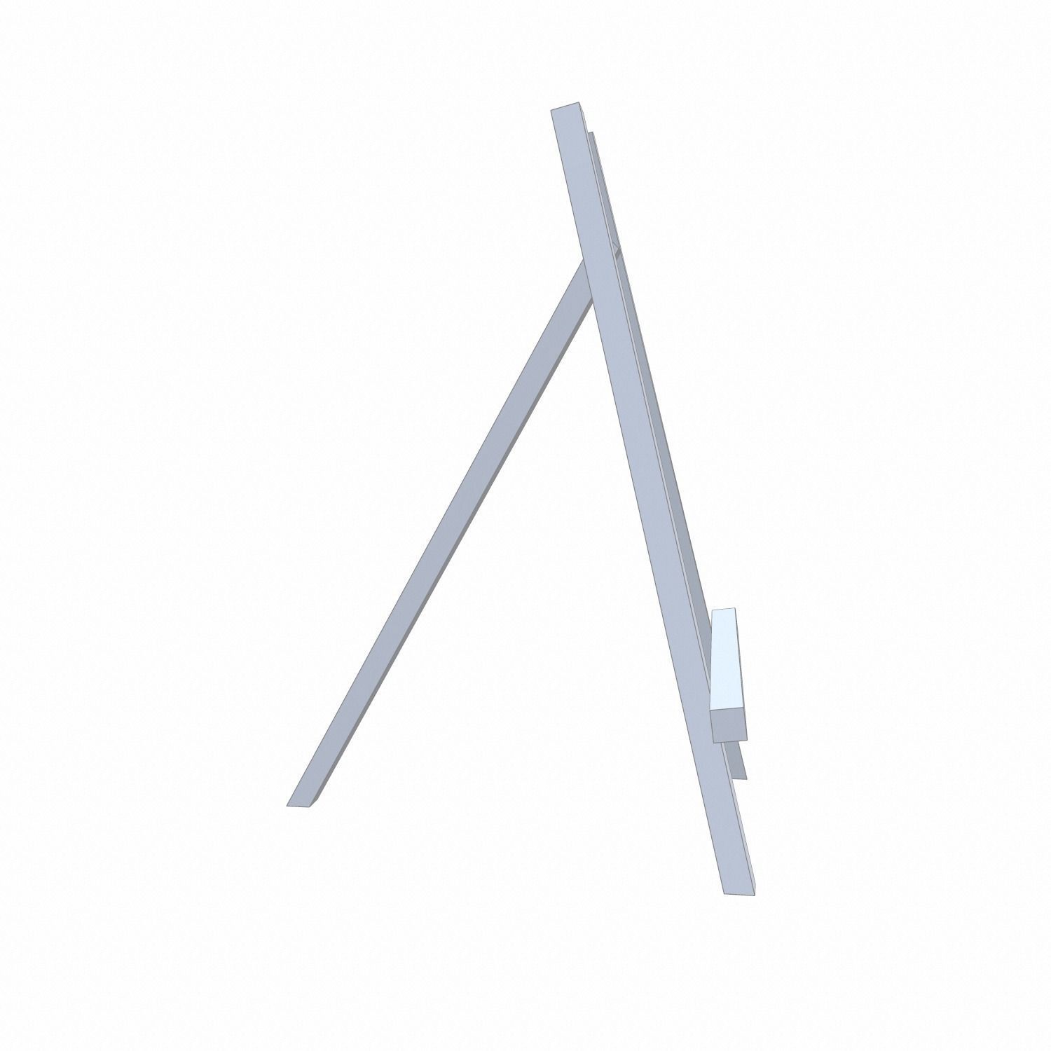 Easel - PBR wooden Low-poly 3D model_14