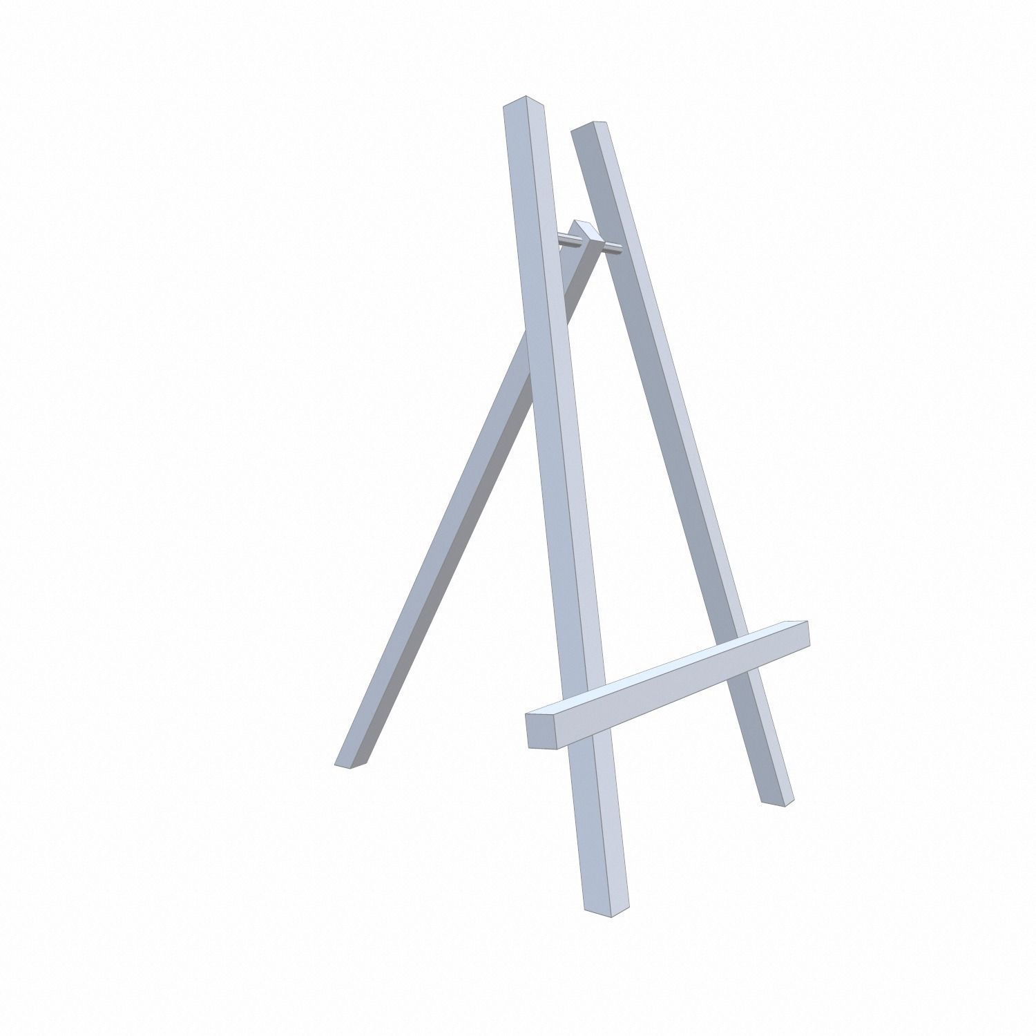 Easel - PBR wooden Low-poly 3D model_15