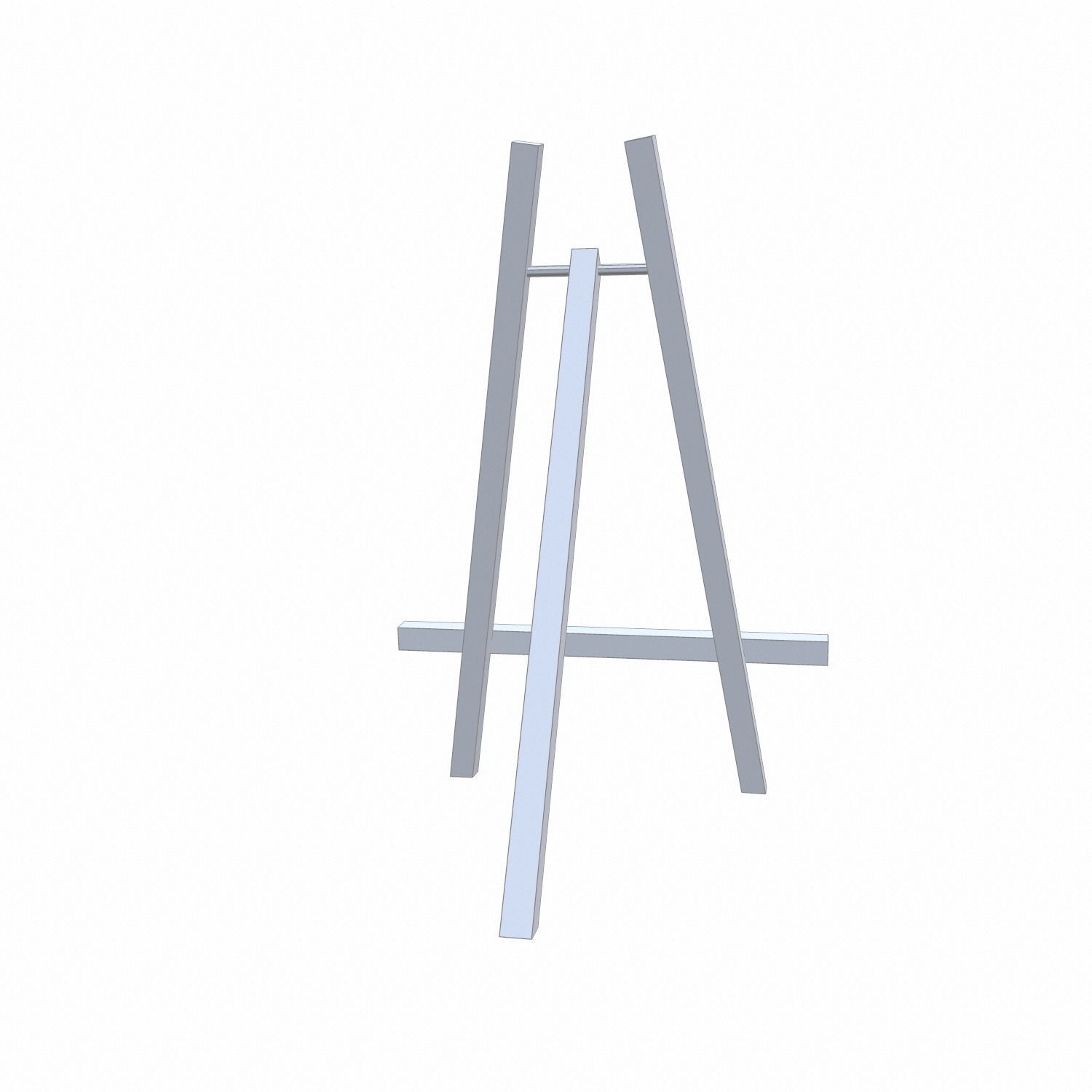Easel - PBR wooden Low-poly 3D model_12