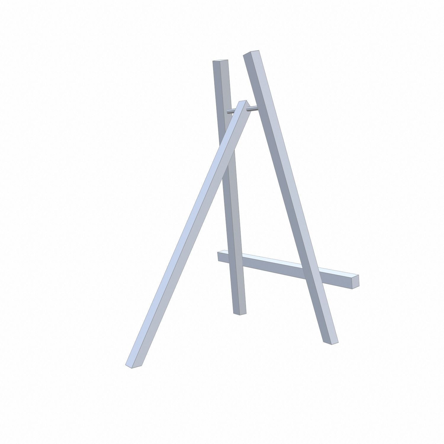 Easel - PBR wooden Low-poly 3D model_13