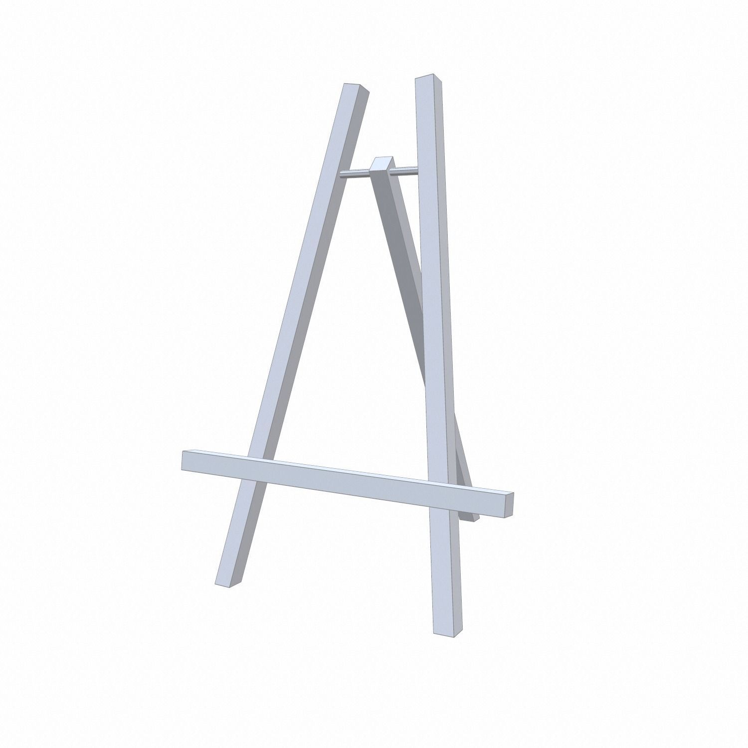 Easel - PBR wooden Low-poly 3D model_16