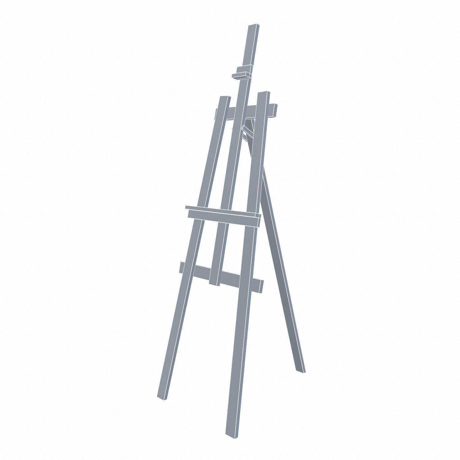 Easel Stand - PBR Low-poly 3D model_1