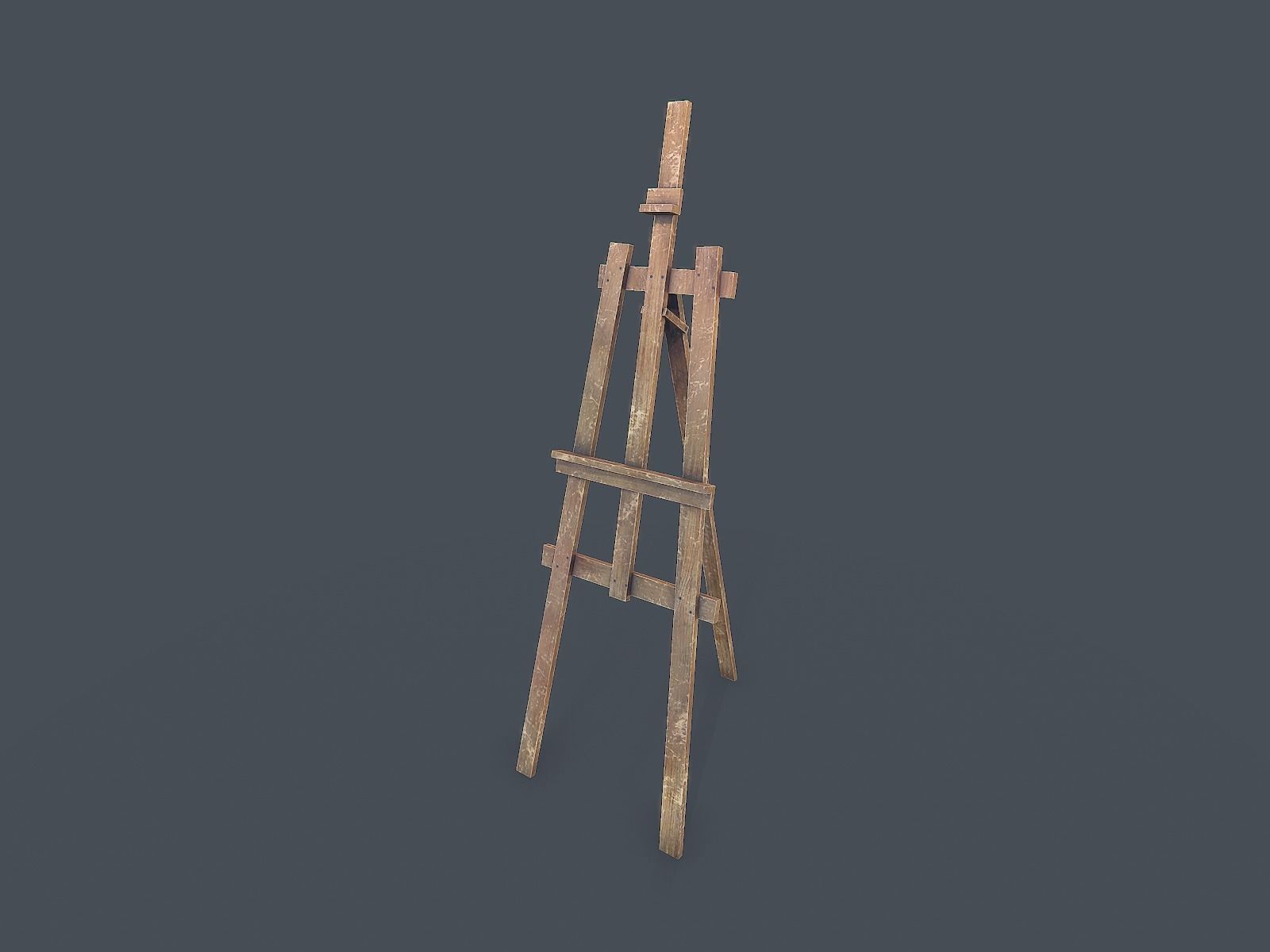 Easel Stand - PBR Low-poly 3D model_8