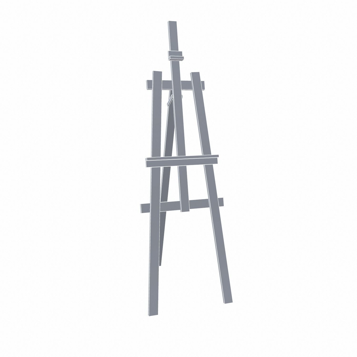 Easel Stand - PBR Low-poly 3D model_14