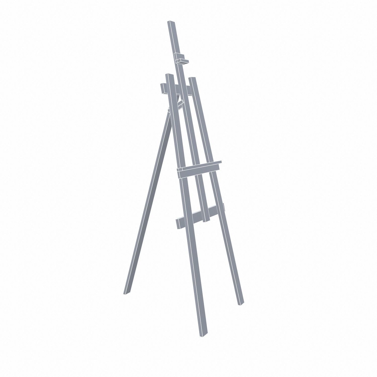 Easel Stand - PBR Low-poly 3D model_13